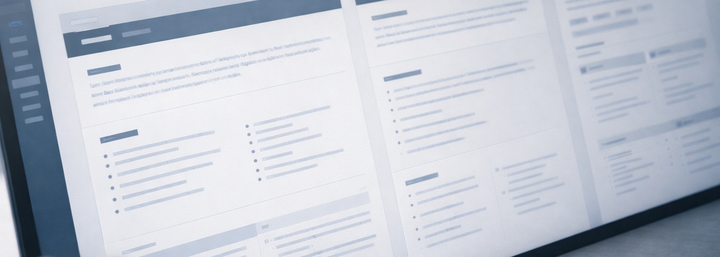 Portátil con dashboard y tarjetas de planificación — preparar instrucciones con estructura y propósito